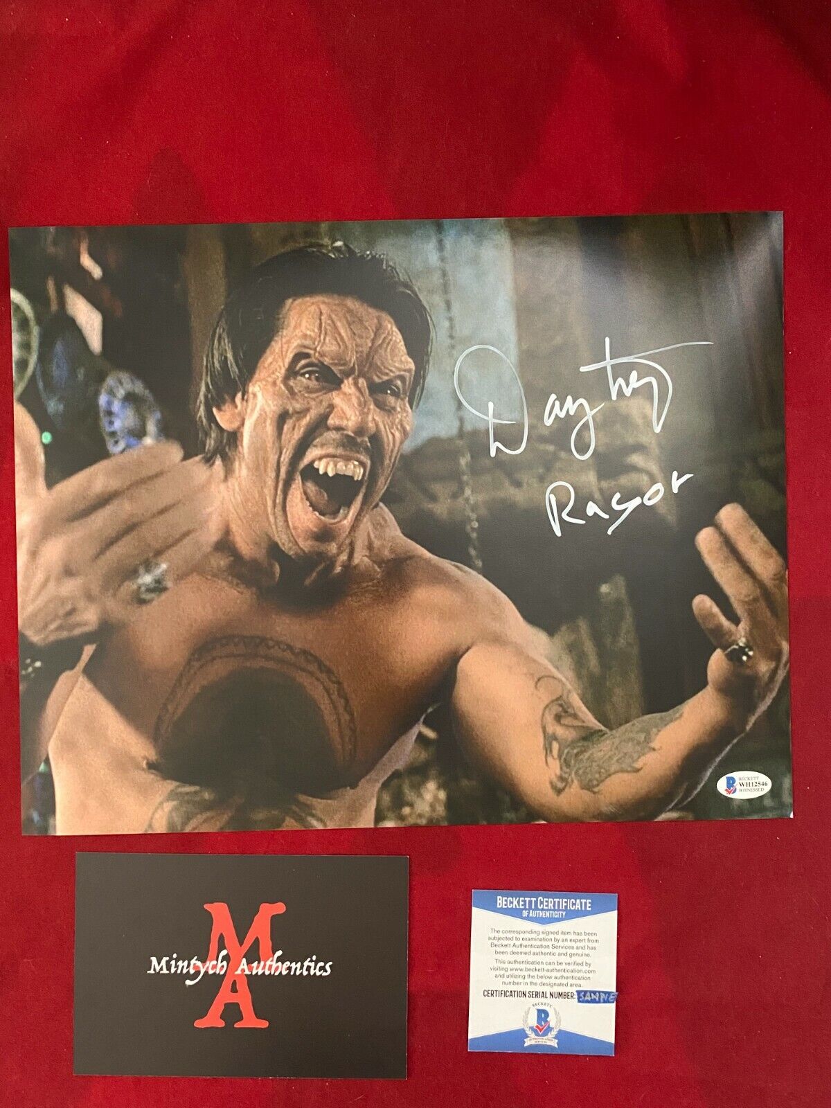 DANNY TREJO AUTOGRAPHED SIGNED 11x14 Photo Poster painting! FROM DUSK TILL DAWN! BECKETT COA!