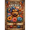 Diamond Painting -DIY Round Drill God Bless America(40x60cm)