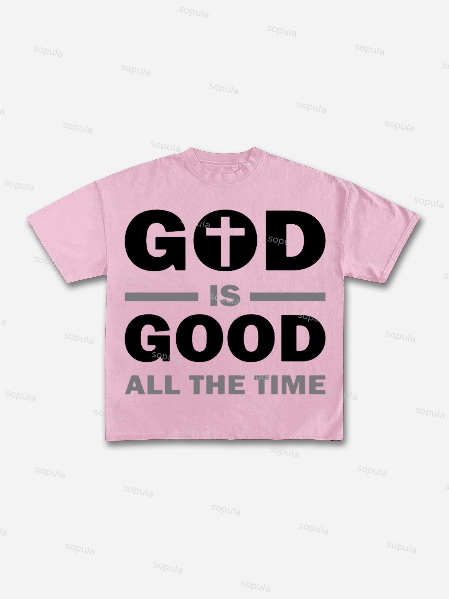 God Is Good Slogan Graphic Cotton T-shirt - Sopula｜Premium Graphic Tees & Graphic Clothing