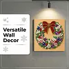 (25x25cm)DIY Pearl Painting Xmas Framed Handmade Pearl Material Art Kit Living Room Decor
