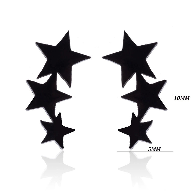 Minimalist Korean Style Geometric 304 Stainless Steel No Inlaid 18K Gold Plated Ear Studs