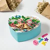 Glocke DIY Diamond Painting herzf&ouml;rmige Schmuckschatulle dekorative Aufbewahrungstasche