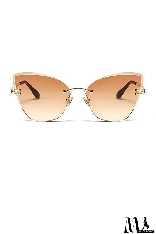 MidiSono - Cat Eye Gradient Sunglasses