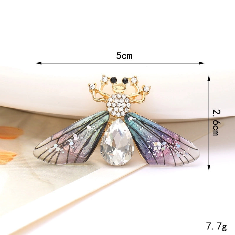 1 Piece Alloy Rhinestones Bee DIY Ornament Accessories Jewelry Accessories