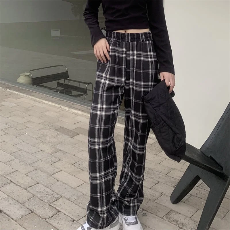 Plush Plaid Pants-BUY 2 FREE SHIPPING