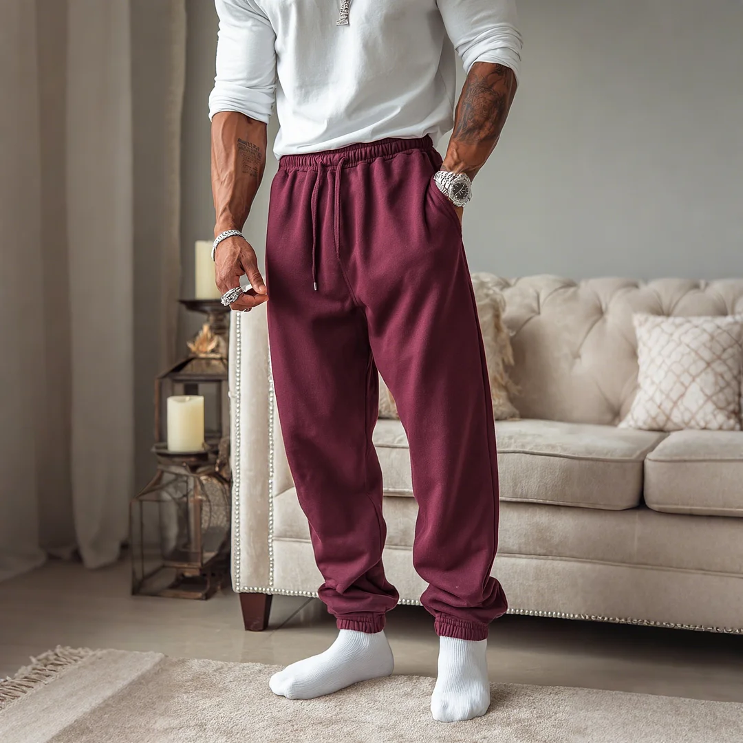 Men's Versatile Casual Loose-fitting Comfortable Sweatpants For Home And Outings-inspireuse