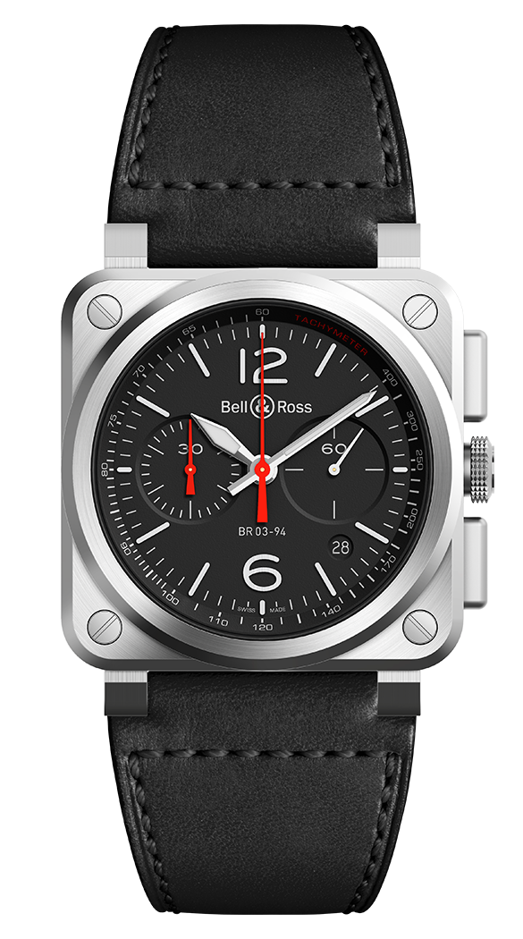 Bell & Ross Instruments BR 03-94 BLACK STEEL Men's Watch
