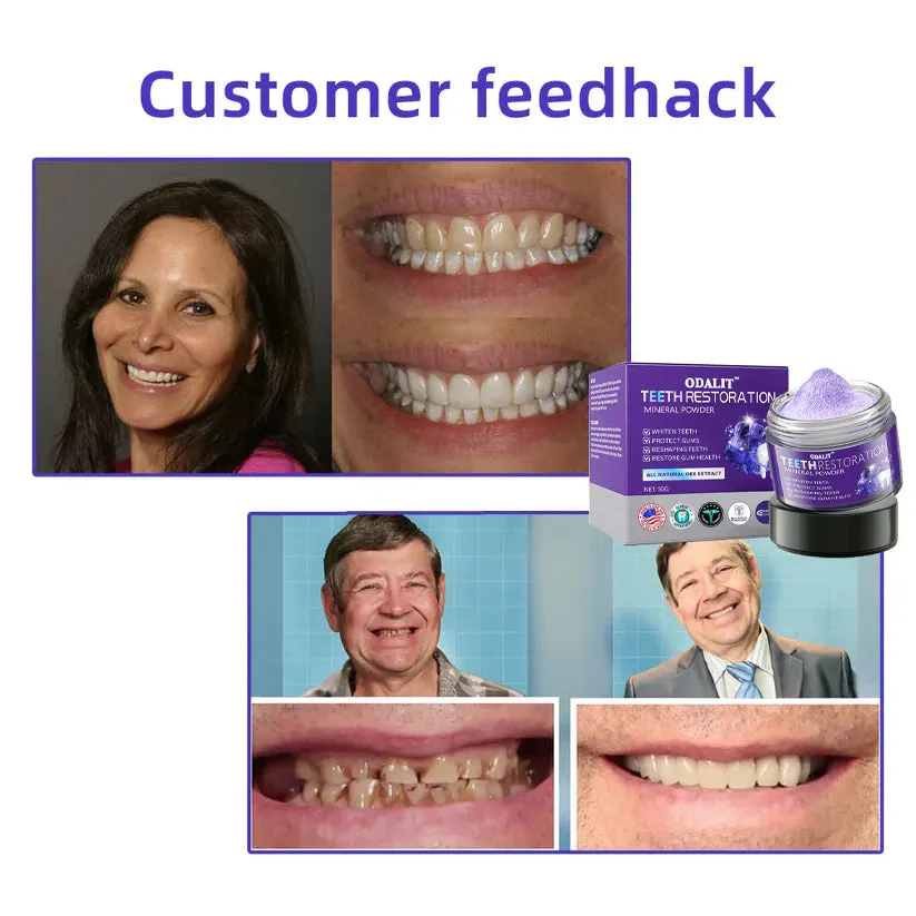 ODALIT&trade; TeethRestoration Mineral Powder🦷Obtain American Dental Association (ADA) Certification (Treats periodontitis and mouth ulcers, prevents tooth loss, and repairs gum recession）