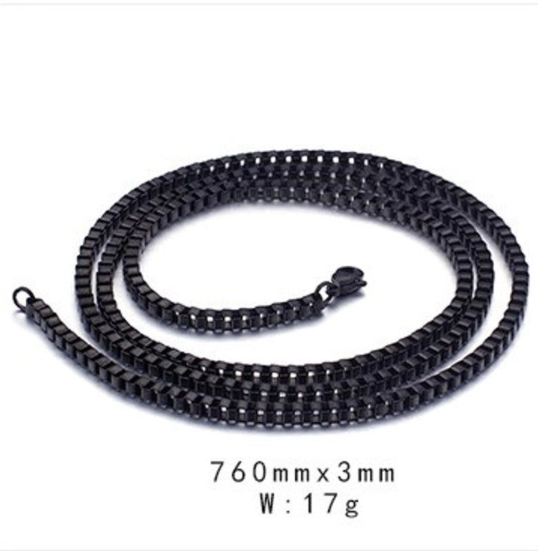 Streetwear Solid Color Titanium Steel Plating Necklace