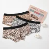 Men's Ultra-thin Mesh Ice Silk Sexy Leopard Print Boxer Briefs