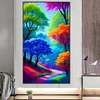 Colourful Trees - Round AB Drills Diamond Painting(45x75cm)