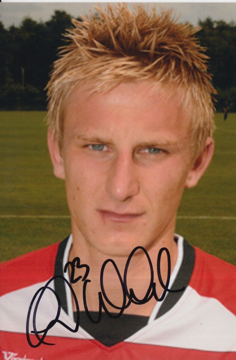 DONCASTER ROVERS HAND SIGNED BYRON WEBSTER 6X4 Photo Poster painting 1.