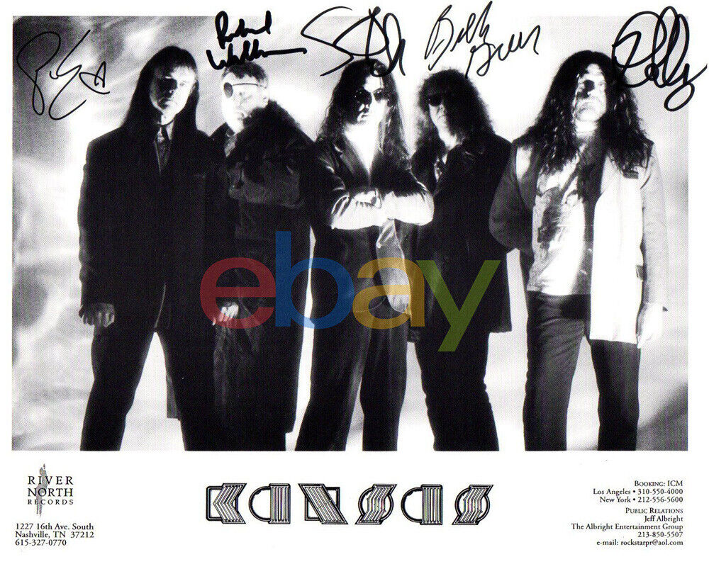 KANSAS Band Signed 8x10 Autographed Photo Poster painting reprint