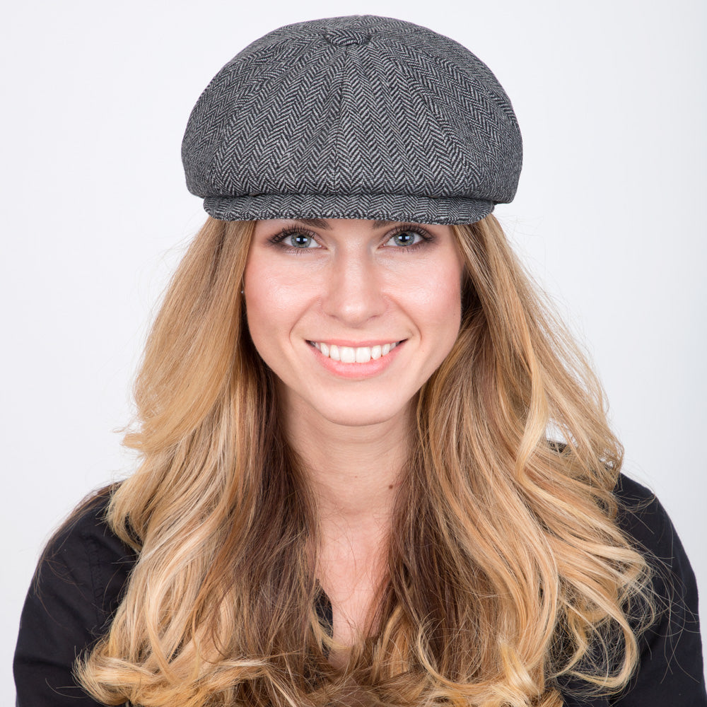 5 Colors - Shelby - Walrus Hat Wool Blend 8 Panel Newsboy Cap