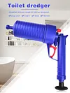 Dredge Plug Air Pump Pipe Plunger Toilet Drain Cleaner Sewer Blockage Tool