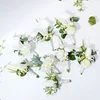 10PCS White Wedding Catering Bridal Groom Guests Corsage Boutonniere Wrist Artificial Flower Bouquets