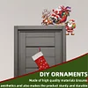 (US Local)DIY Xmas Diamond Painting Wooden Door Pendants Decoration for Feiend Gifts (Elk)