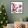 Diamond Painting -5D Full Round Drill Gnome and Flower