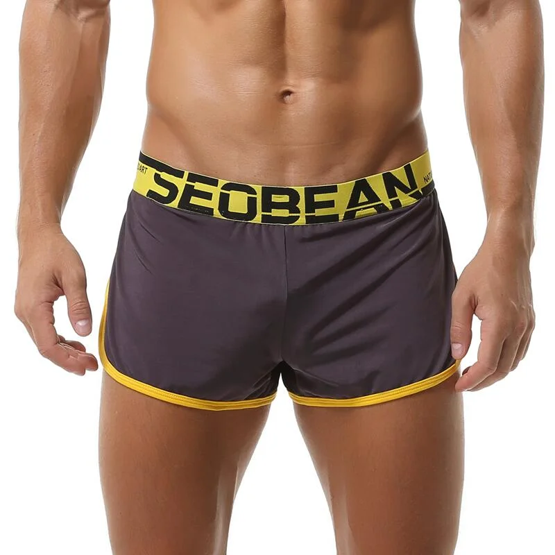 Aonga Cyber Monday Sales  Men's Pajamas Loose Shorts Sleep Bottoms Boxers Shorts Soft Silky Underwear Home Lounge Sleepwear Jockstrap Shorts aonga