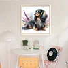 Dachshund-11CT Stamped Cross Stitch 40*40cm/15.75*15.75in
