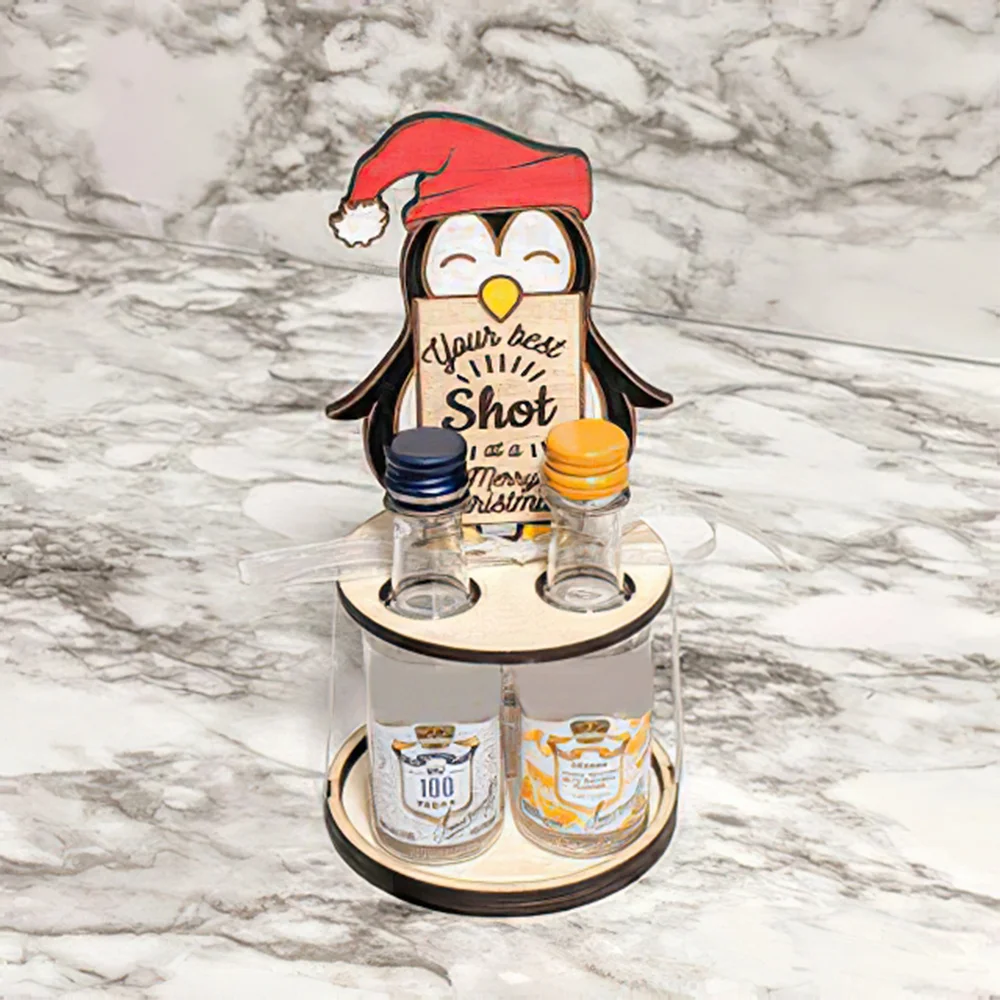 Table ornaments new nini Christmas cartoon character wine rack