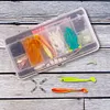 Mixed Fishing Lures Kit Soft and Hard Bait Hooks Swivels for Bass Pike Crank