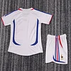 2006 Retro France Away Football Shirt 1:1 Thai Quality Kids Size