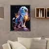 Diamond Painting -DIY Round Drill Starry Lion
