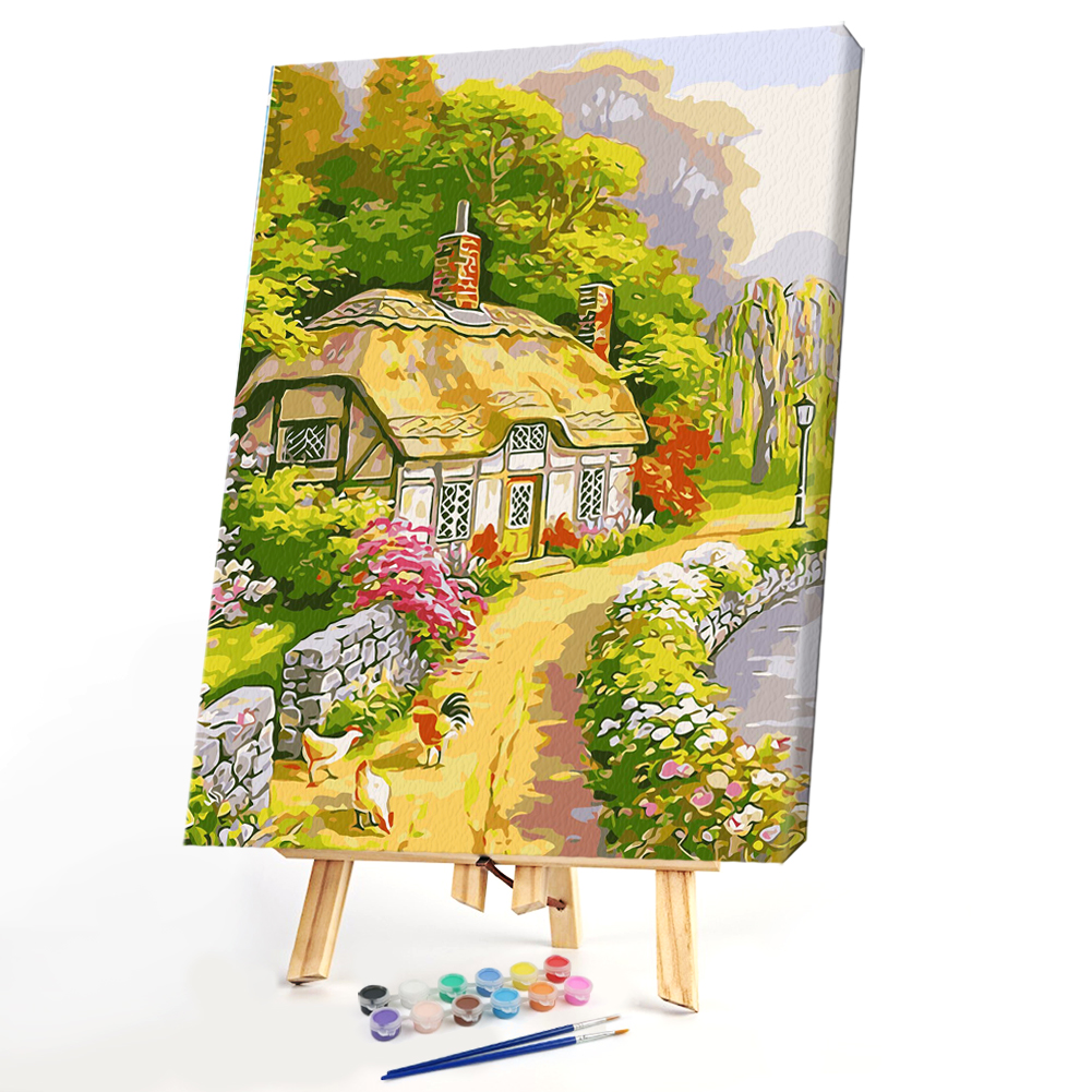 

40*50CM Paint By Numbers-Village Path, 501 Original