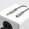 6.35mm Headphone Extension Cable Wear Resist Male To Female TRS Adapter Cord Multi-Purpose Hi-Fi Sound Stereo Extender Cord for IPhone/Headset/Smartphones