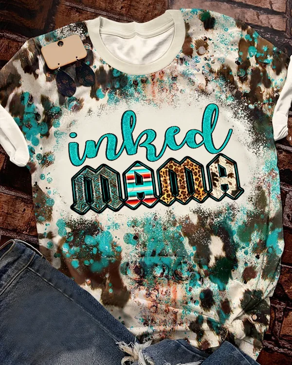 Inked Mama Bleached T-SHIRT