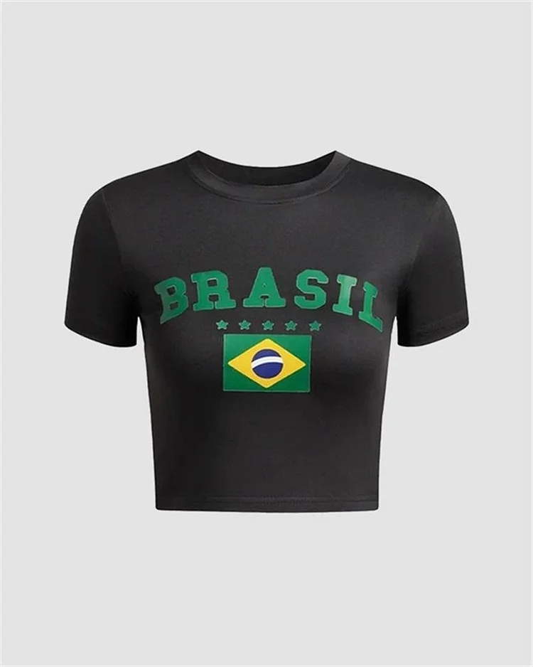 Brasil Flag Baby T-Shirt
