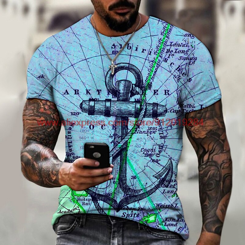 

Anchor - 3D Printed Men T Shirt, Xl, 501 Original