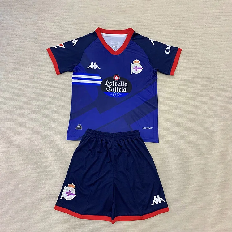 24/25 Deportivo La Coruna Away Kids Set