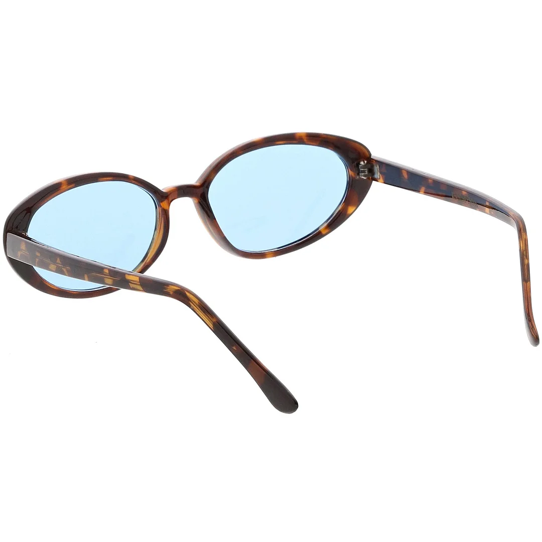 True Vintage Cat Eye Color Tinted Lens Oval glasses 51mm