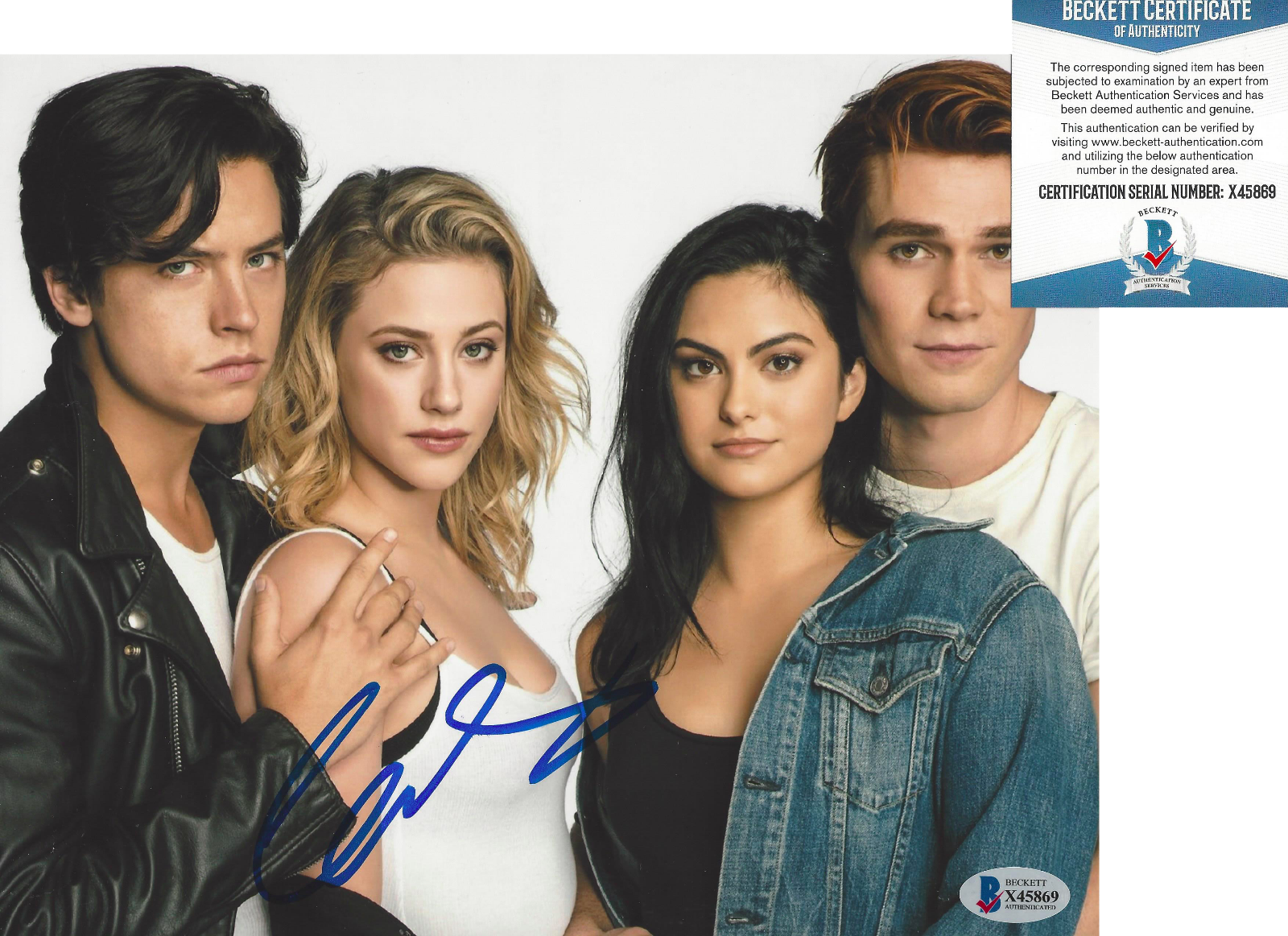 CAMILA MENDES SIGNED 'RIVERDALE' 8x10 SHOW Photo Poster painting 7 ACTRESS BECKETT COA BAS