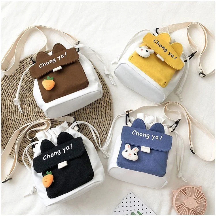 Cute Bunny Drawstring Bag