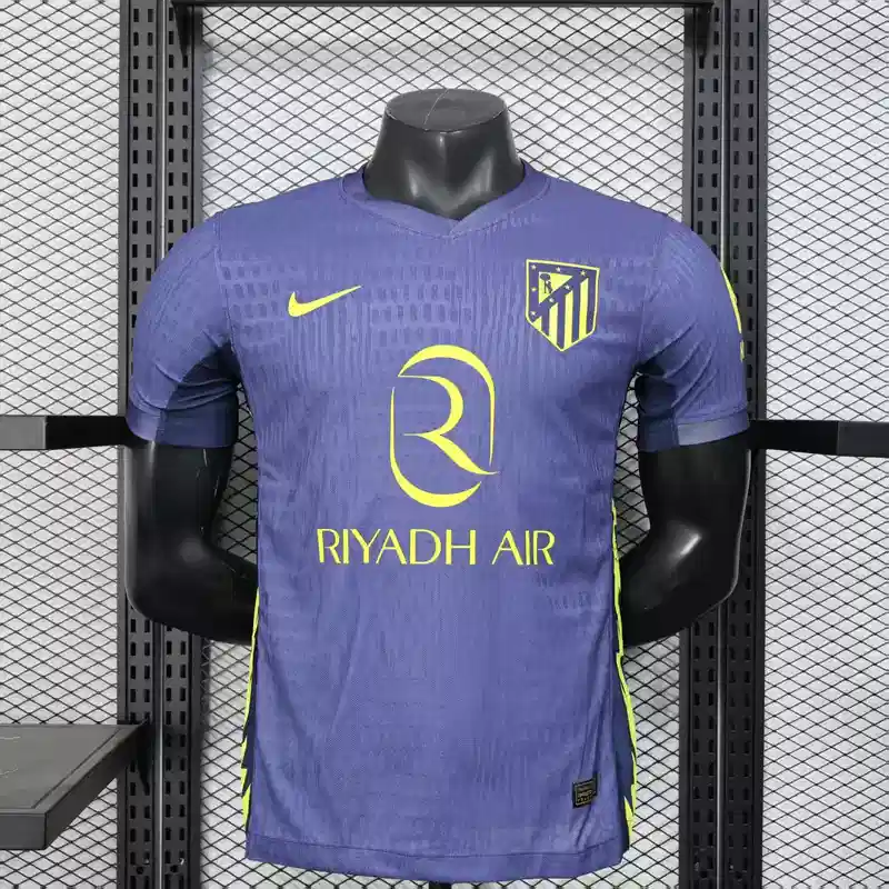 25/26 Player Version Atletico Madrid Soccer Jersey Away