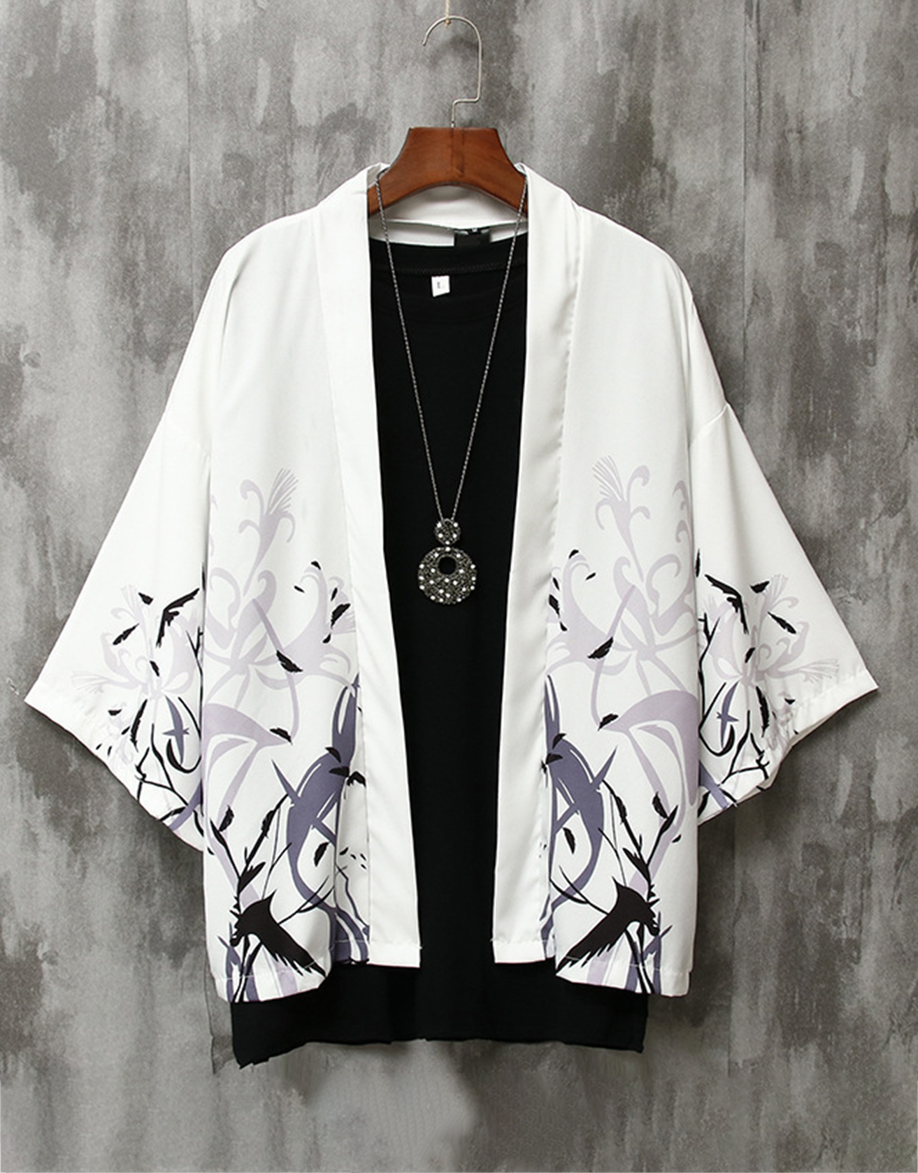 Japanese-style Crane Bushido Robes, Cardigans, Jackets / TECHWEAR CLUB / Techwear