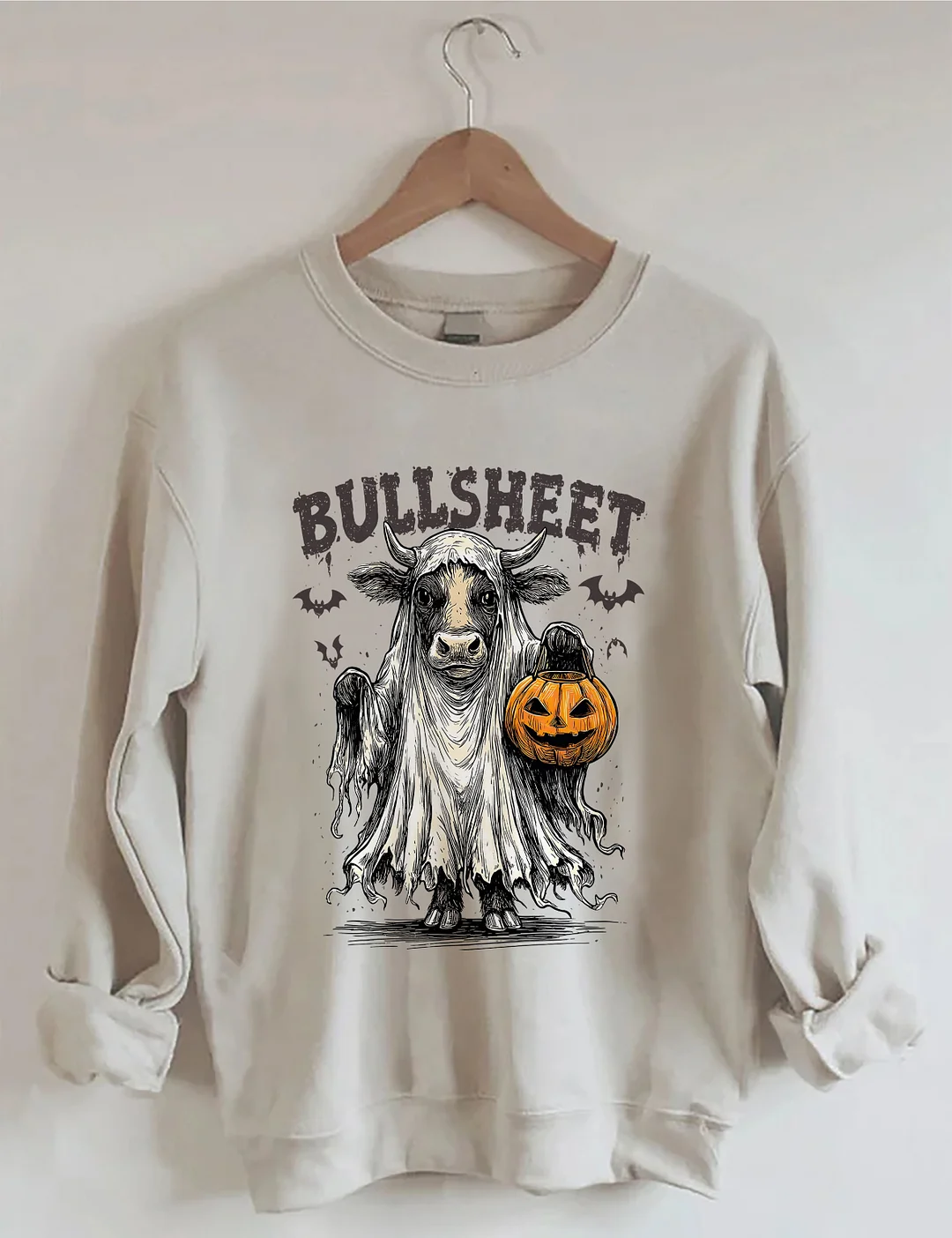 Retro Bullsheet Halloween Sweatshirt