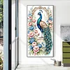 Diamond Painting-DIY Full Round Drill Stained Glass Peacock(70*40 CM)
