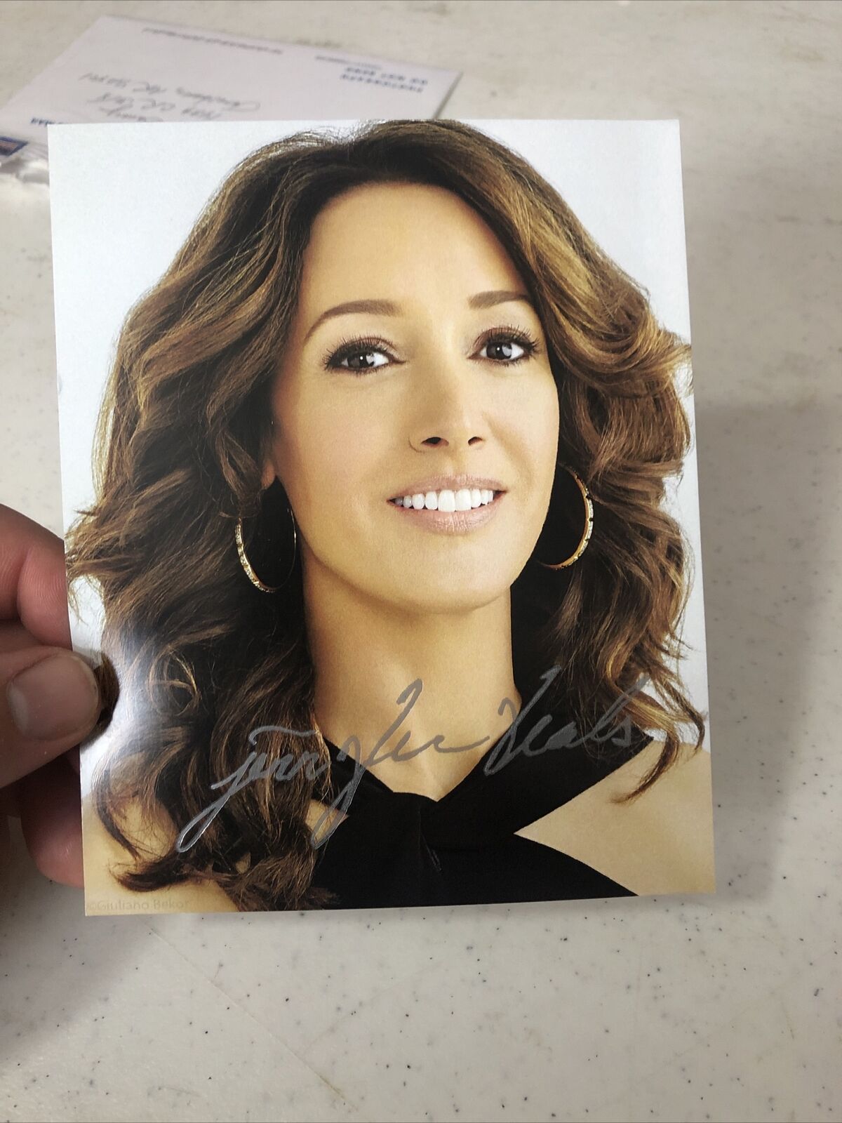 Photo Poster painting PICTURE 4x6 Jennifer Beals Autopen Signature