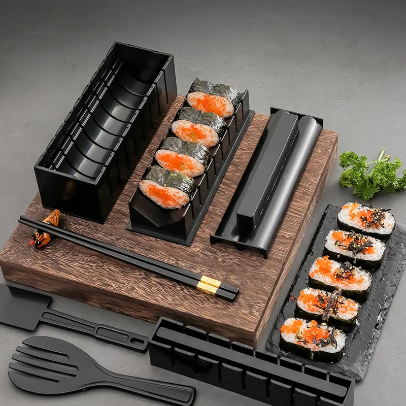 Meladen™ Küchenhelfer 10-teiliges Set aus Algen DIY Werkzeug Sushi Maker