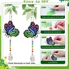 5pcs DIY Diamond Painting Wind Chimes Crystal Window Suncatcher Craft Set Birthday Gifts Home Garden Decor
