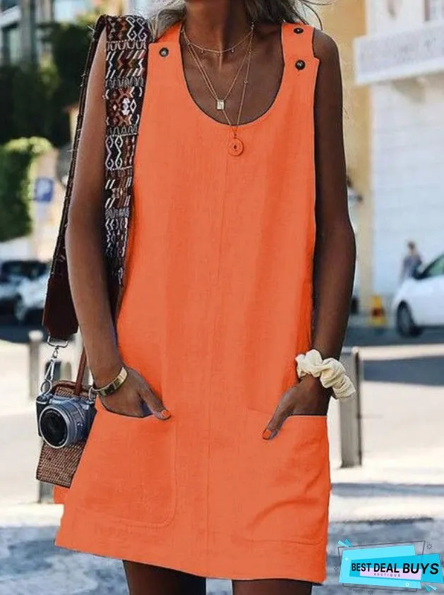 Butterfly Printed Sleeveless Dress