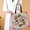 Flower Butterflies-11CT DIY Stamped Cross Stitch Shopping Bag 40*40cm/15.75*15.75in