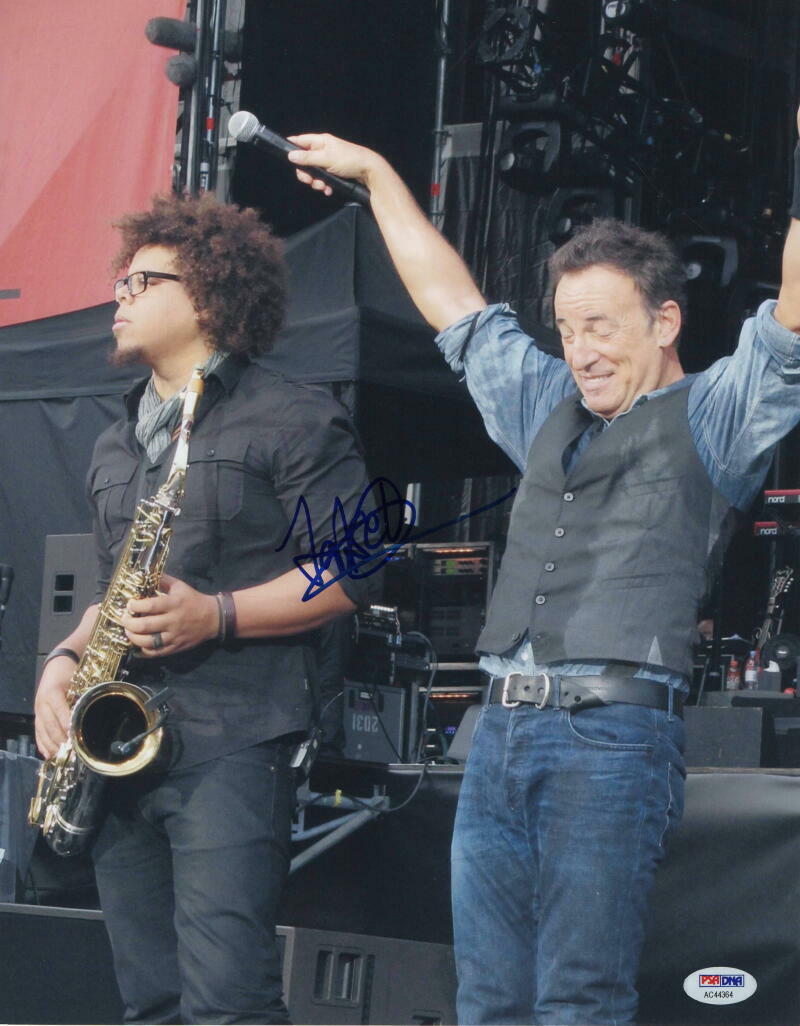 JAKE CLEMONS SIGNED AUTOGRAPH 11X14 Photo Poster painting - W/ BRUCE SPRINGSTEEN, CLARENCE SON