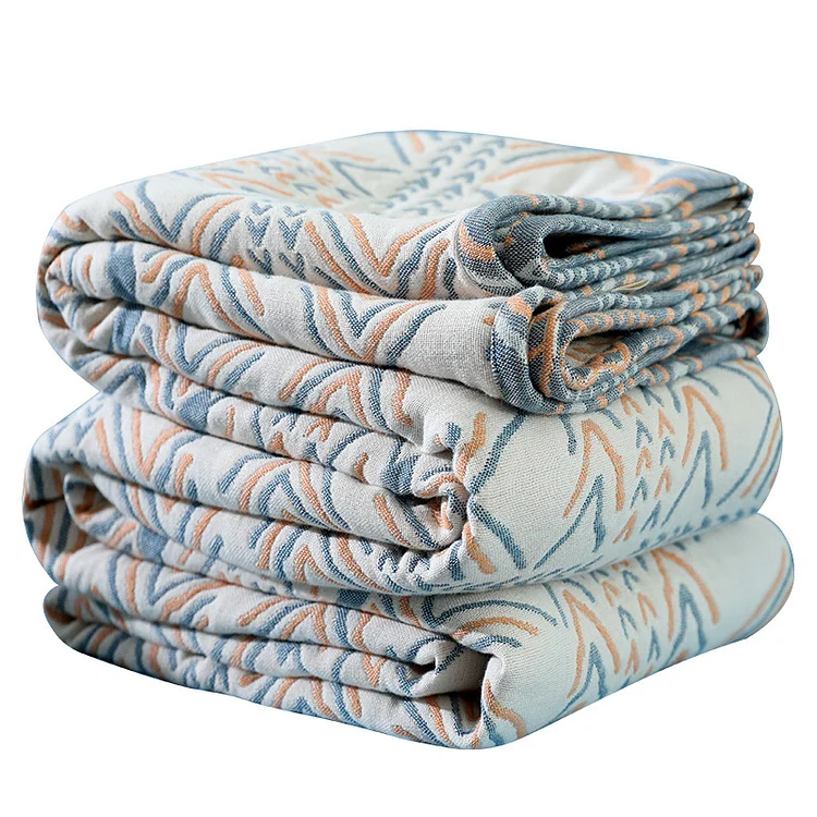 Vintage Jacquard Double-sided Cotton Bedcover Sofa Blanket - yankia