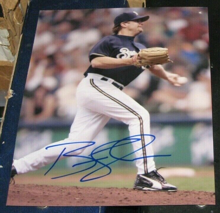 Brian Shouse Milwaukee Brewers SIGNED AUTOGRAPHED 8x10 Photo Poster painting COA Baseball MLB