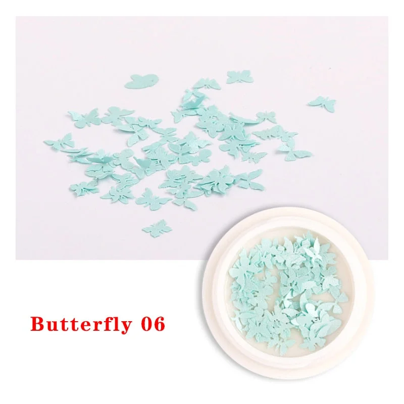 Spring Summer Flower Nail Decoration Wood Pulp Paper Mini Daisy Simulation Flower Butterfly Fashion DIY Nail Art Design Charm